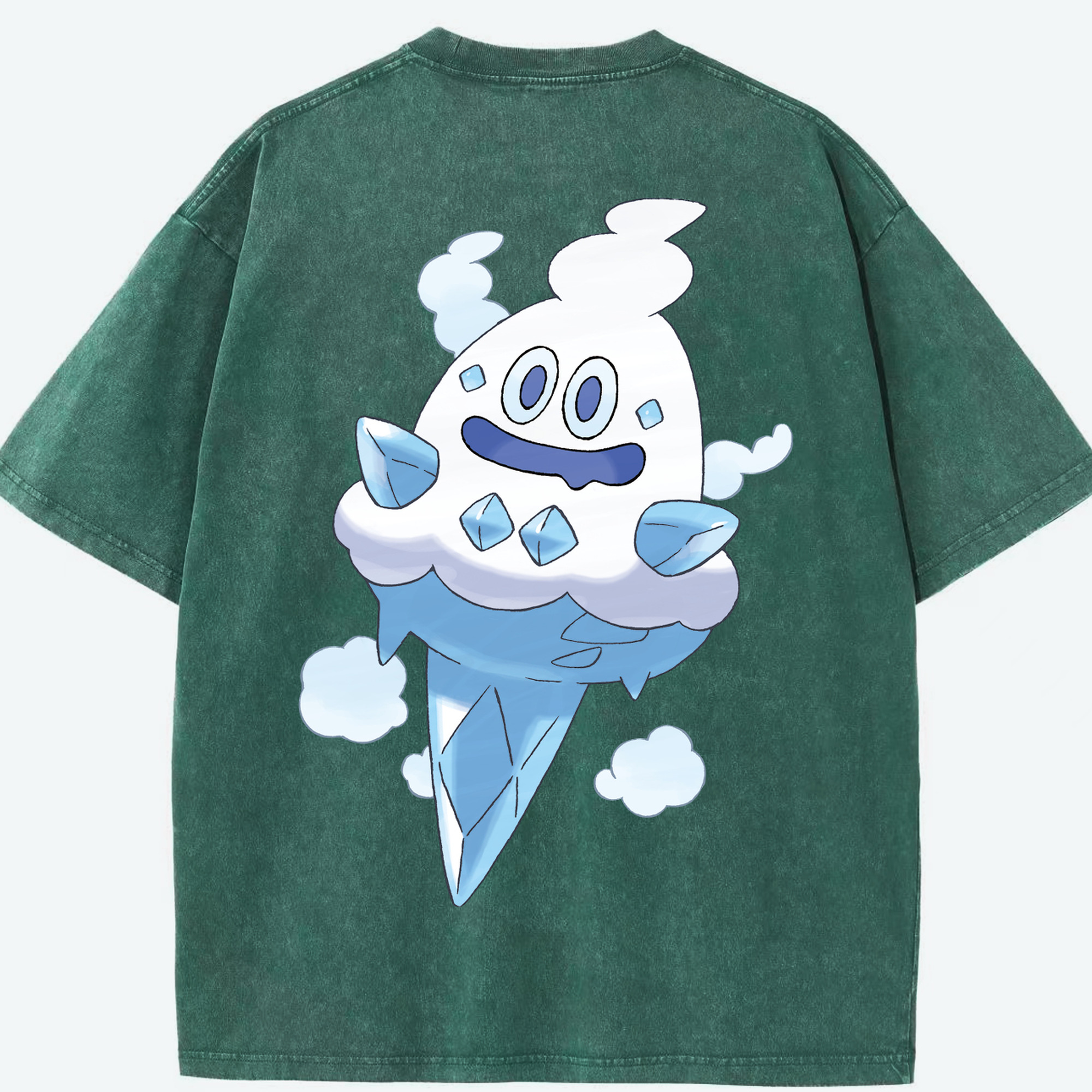 （画像用） ポケットモンスター Pokémon 綿100% ヴィンテージ風 半袖Tシャツ（背面プリント）